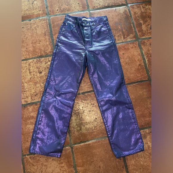 Levi’s Ribcage Straight Ankle Coated Denim - Picture 3 of 5